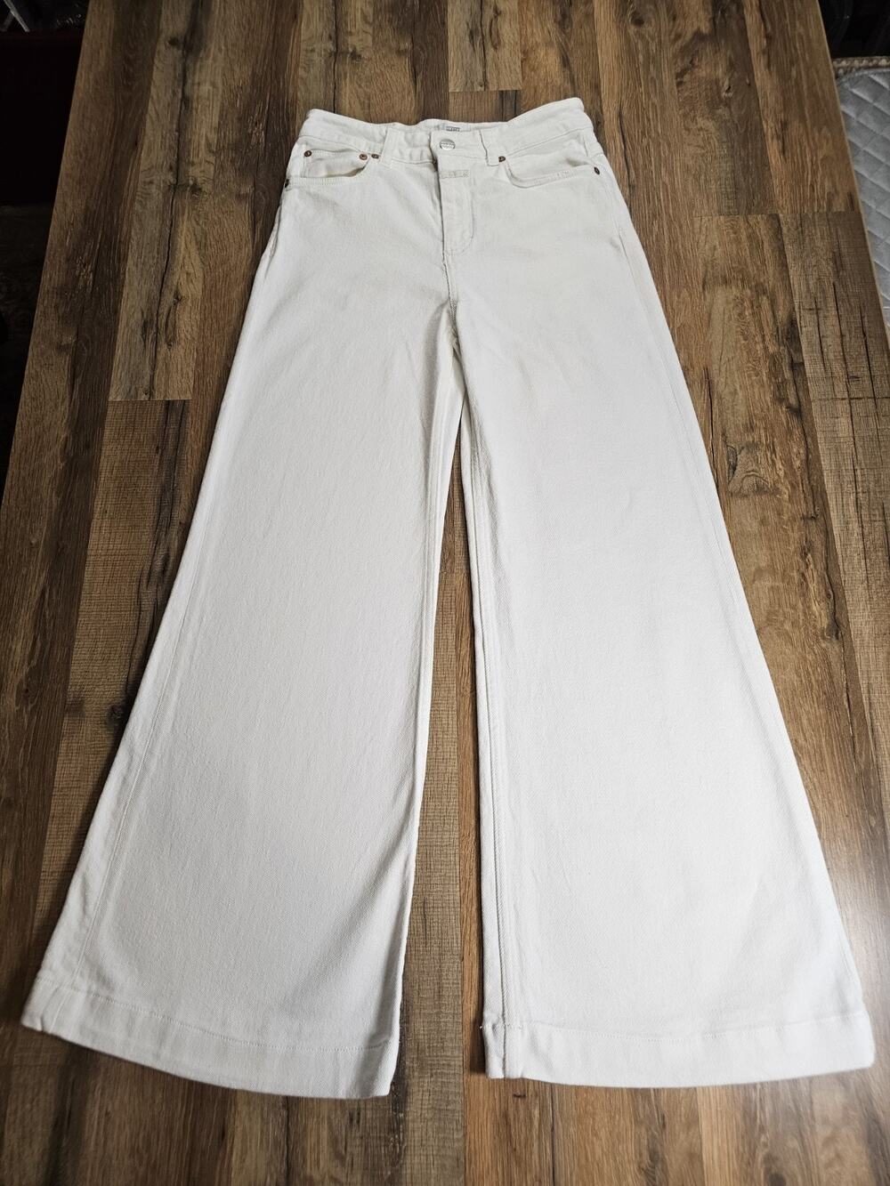 Closed Wide Leg White Denim Jeans Women's‎ Size 27 Made in Italy